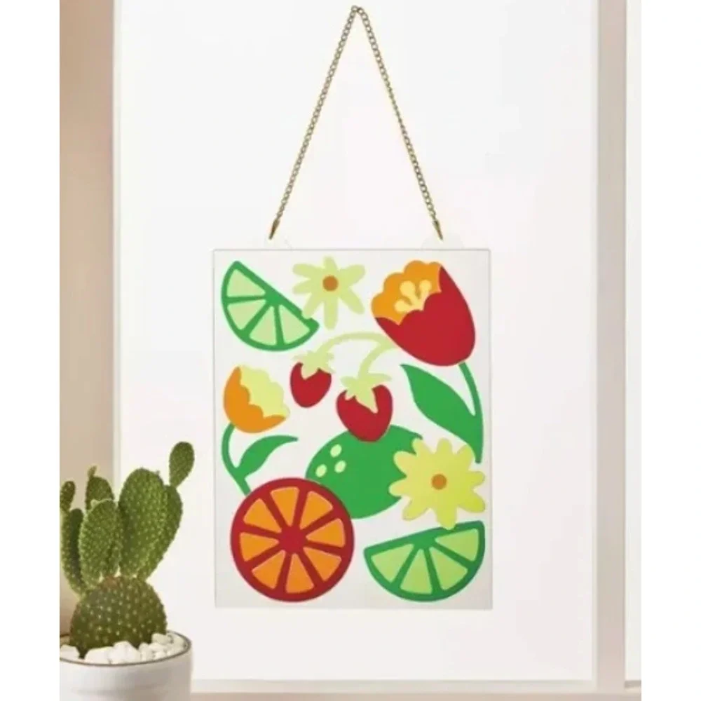 Fruit Acrylic Suncatcher Craft Kit - Mondo Llama NEW in box Hanging Cute Fun s19